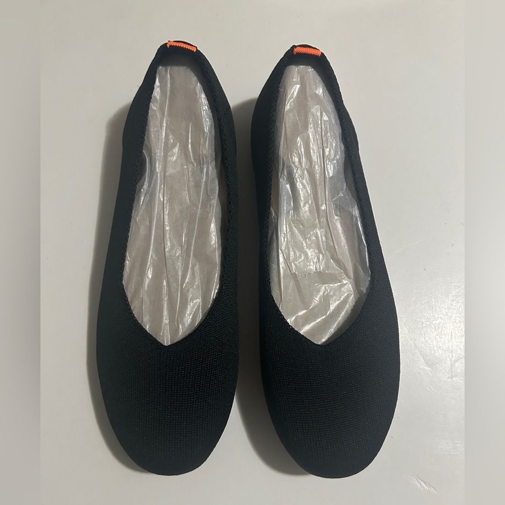 Women’s Black Knit Ballet Flats Slip-On shoes Size 8.5